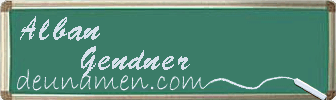 Alban Gendner Visitenkarte